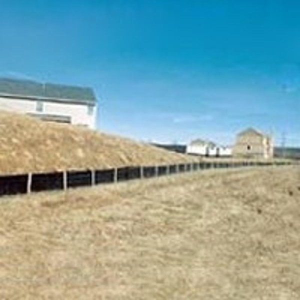 Mutual Industries Silt Fence, 100 ft L, 36 in W, Fabric, Black 14987-2-3606